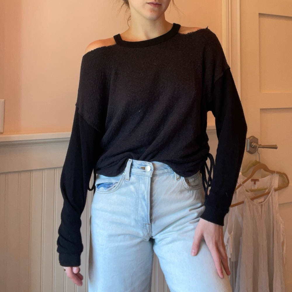 REVOLVE Women’s Vintage Havana Black Cutout Sweater